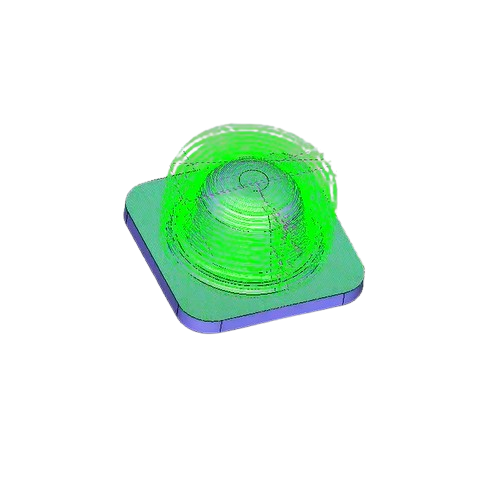 A CNC path to mill a part